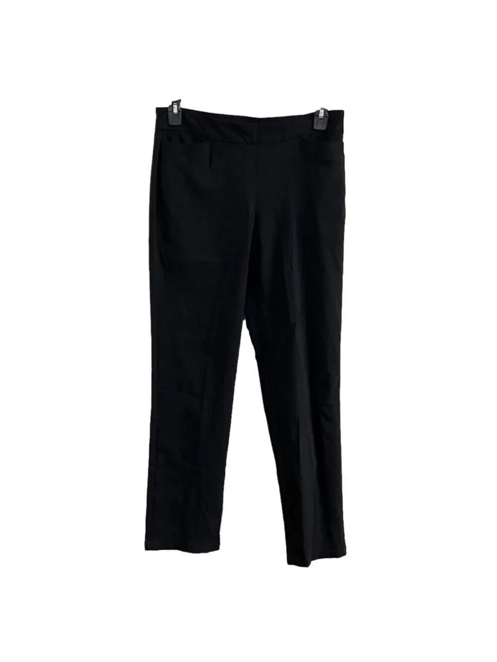 Women's Briggs Super stretch Pull On Black Pants. Size 10